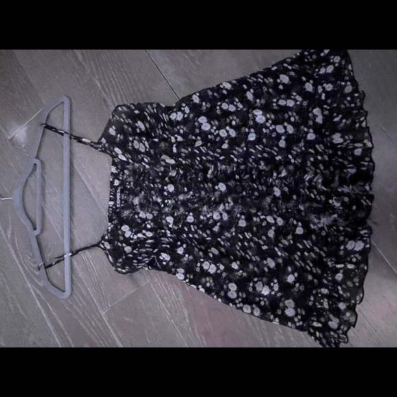 Express - Floral Ruffle Tank - Picture 9 of 9